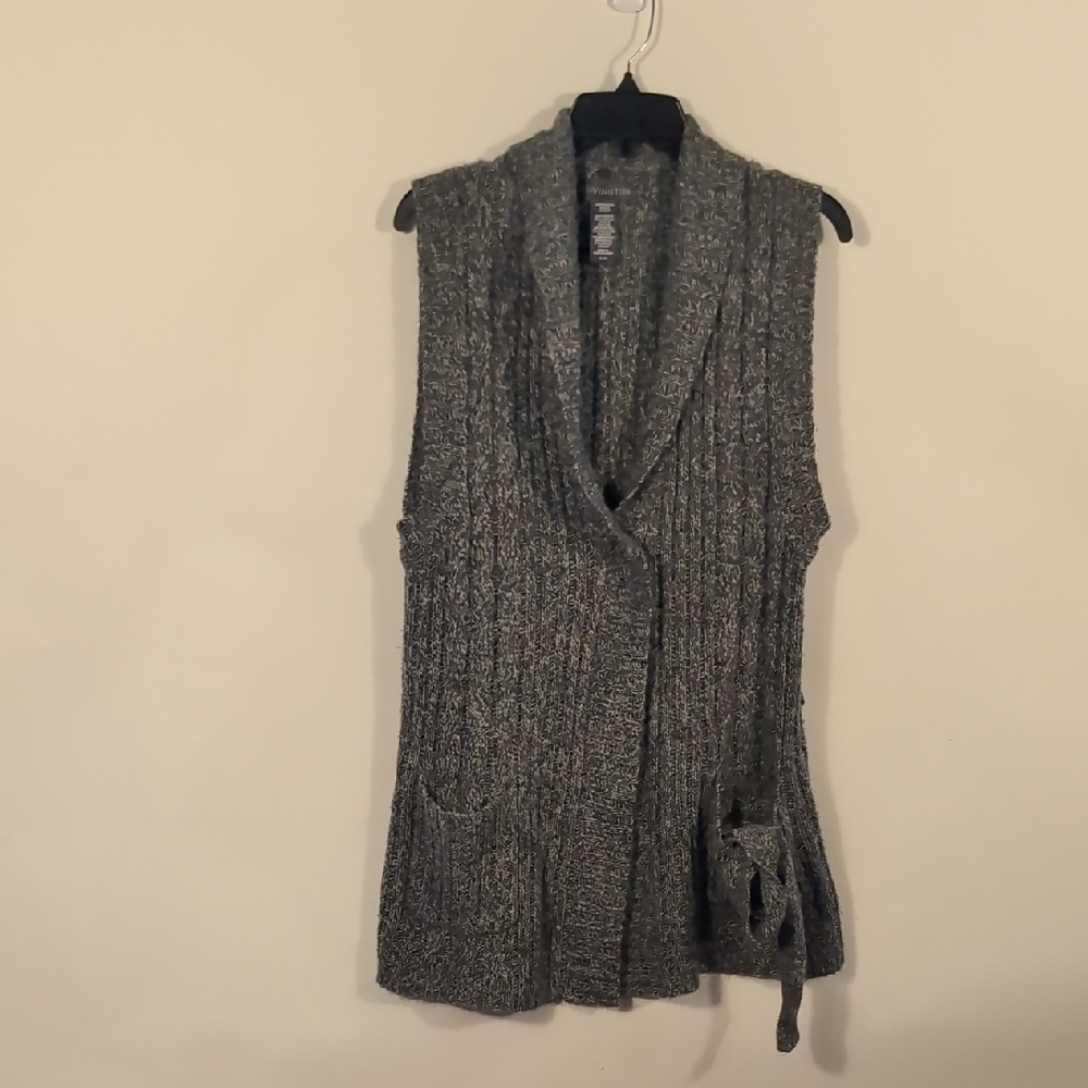 Covington Charcoal Women's Cardigan Vest Size XL